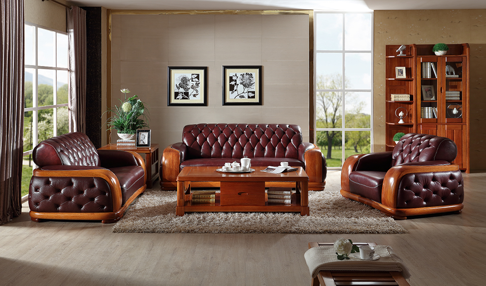 Y9618沙發+W9602L長茶幾+W9602M方茶幾